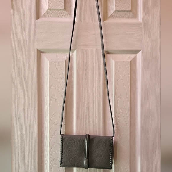 Fossil Gray Leather Crossbody/Wallet Bag - Picture 5 of 10